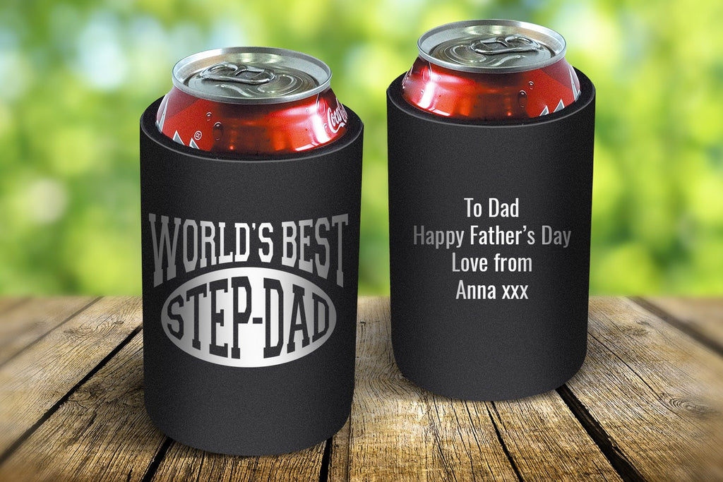 World's Best Step Dad Stubby Cooler