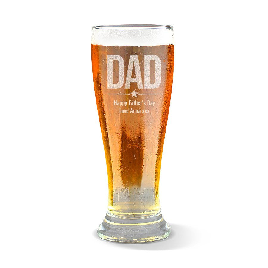 Dad Premium 425ml Beer Glass