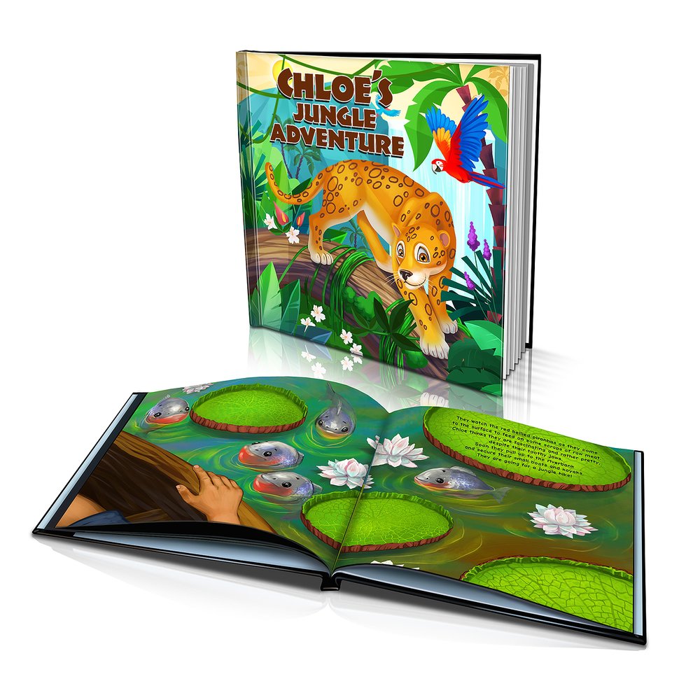Large Hard Cover Story Book - Jungle Adventure