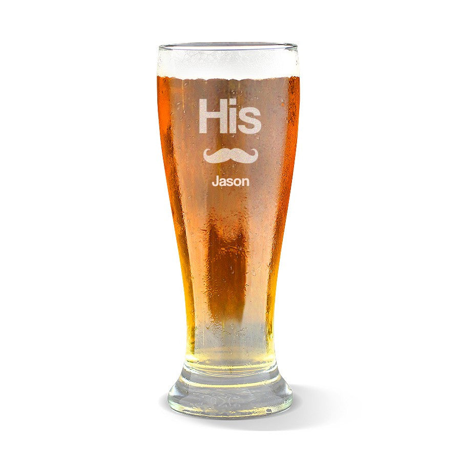His Premium 425ml Beer Glass