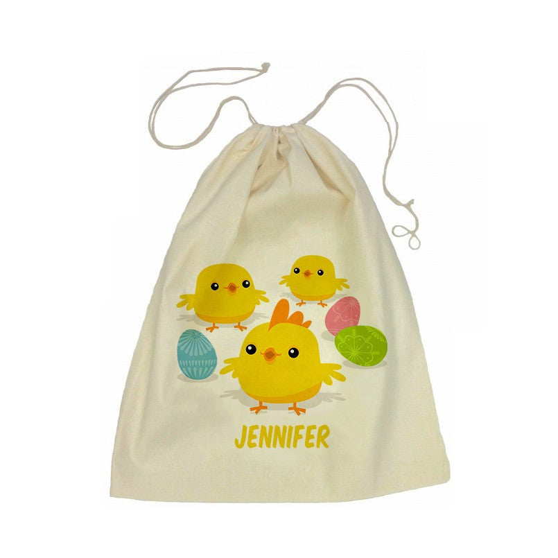 Calico Drawstring Bag Easter Chicks – BIGW Photos