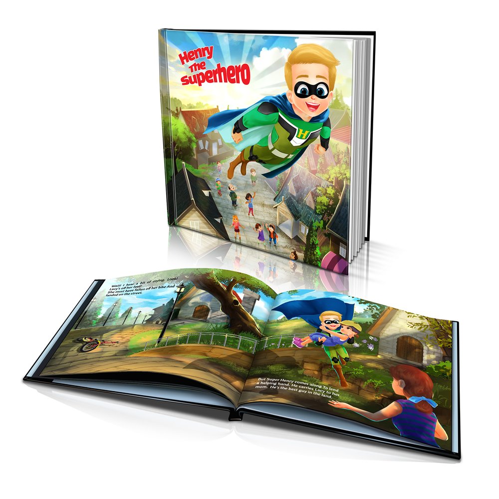 Large Hard Cover Story Book - The Superhero