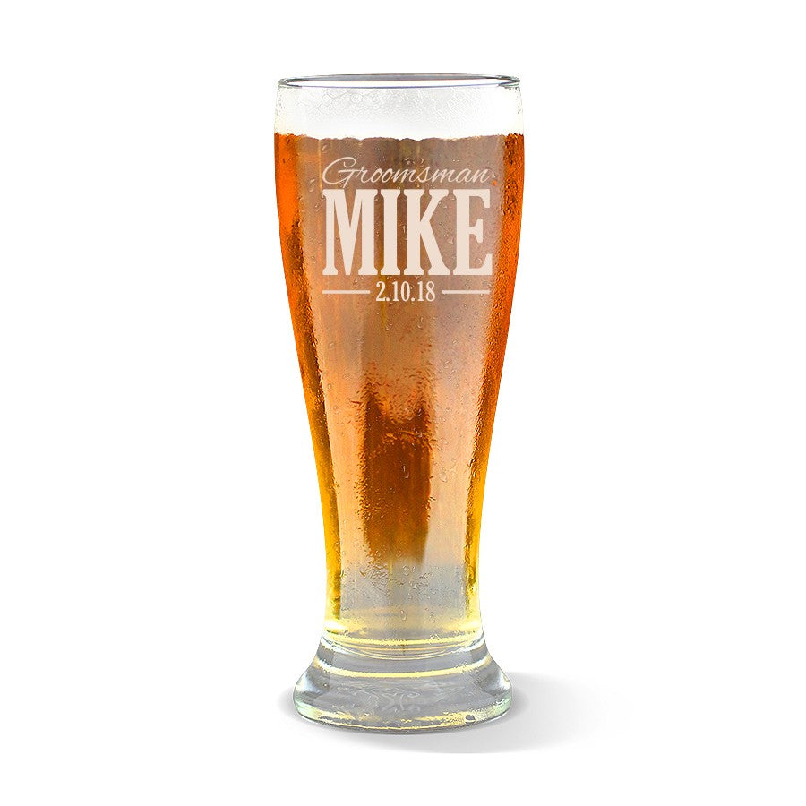 Wedding Premium 425ml Beer Glass