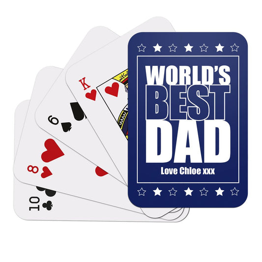 Worlds Best Dad Playing Cards