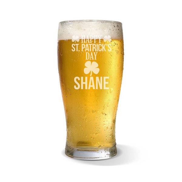 Happy St. Patrick's Day Standard 425ml Beer Glass