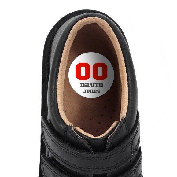 Sports Number Shoe Dots 18pk