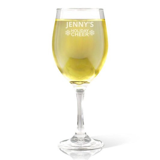 Holiday Cheer Wine Glass