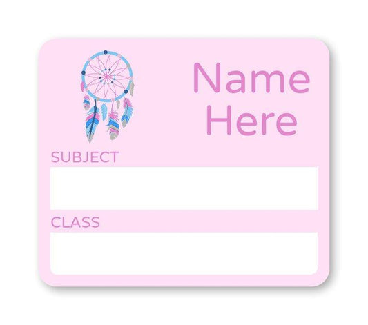Dream Catcher School Book Label