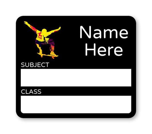 Skater School Book Label