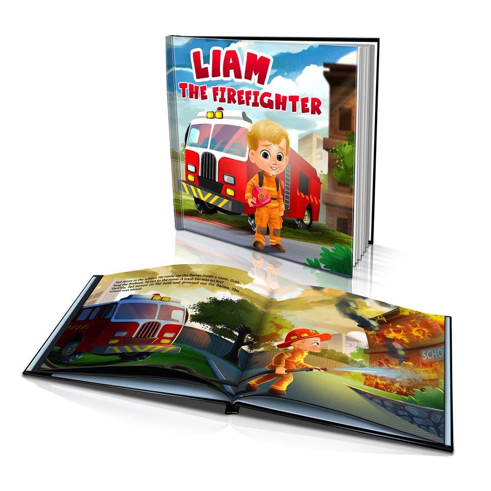 The Firefighter Large Hard Cover Story Book
