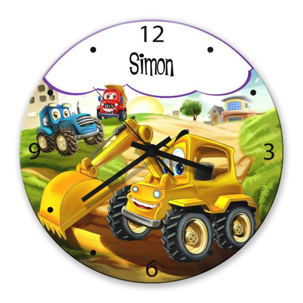 Little Digger Glass Clock