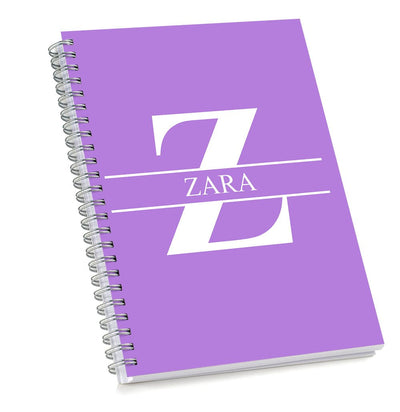 Purple Monogram Sketch Book