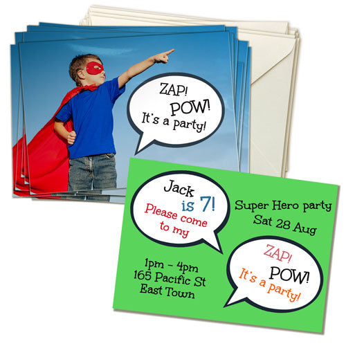 5x7" (12.5x17.5cm) Double Sided Invitation Card (20 pack)