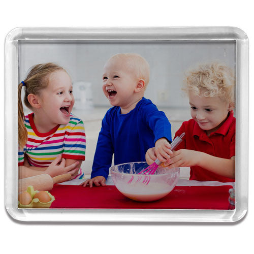 Large Rectangle Clear Frame Fridge Magnet