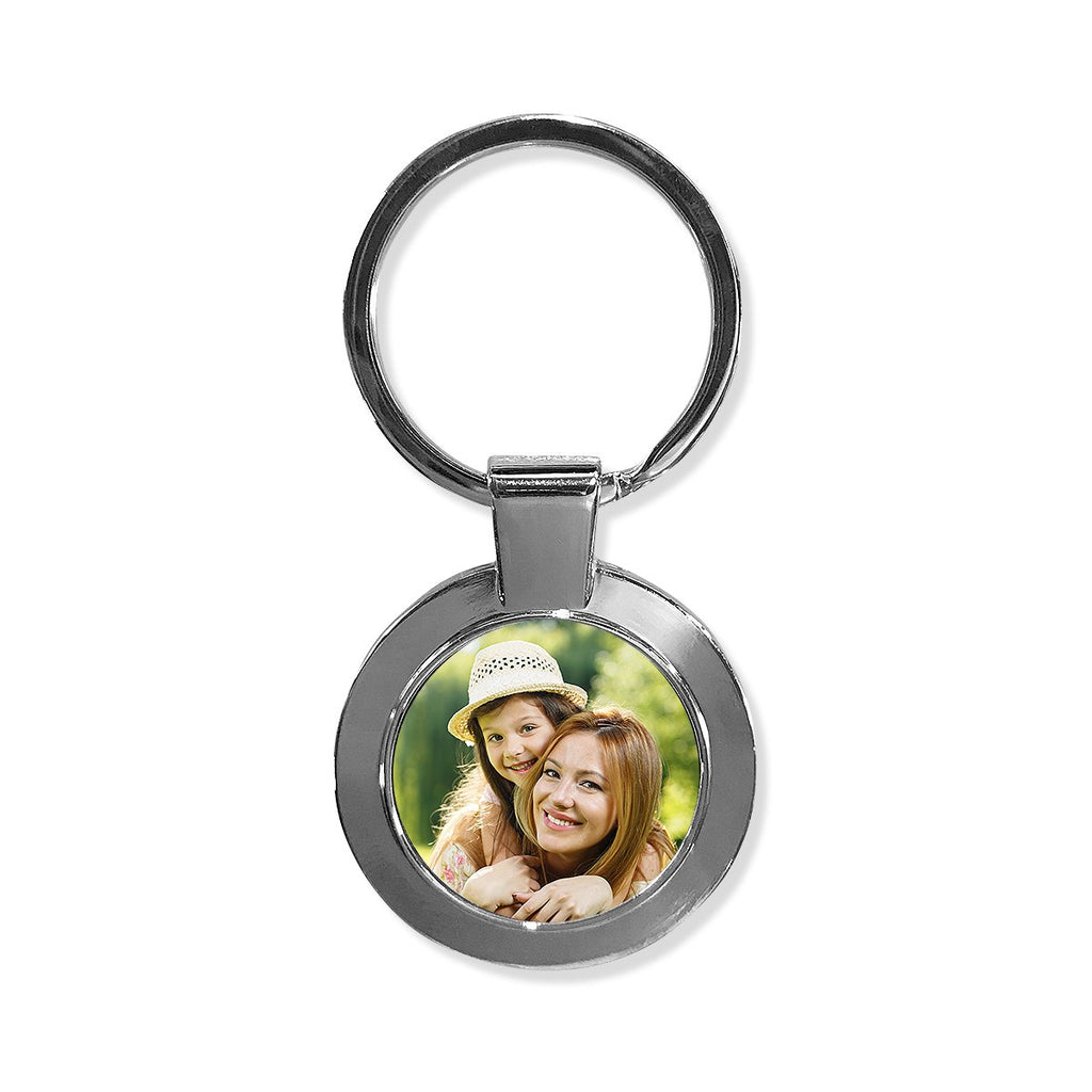 Key Holder Metal Photo Keyring Metal Key Ring Round
