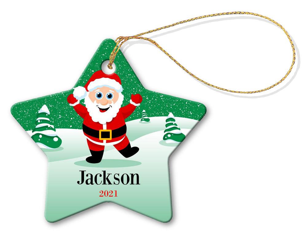 Green Snow Star Decoration