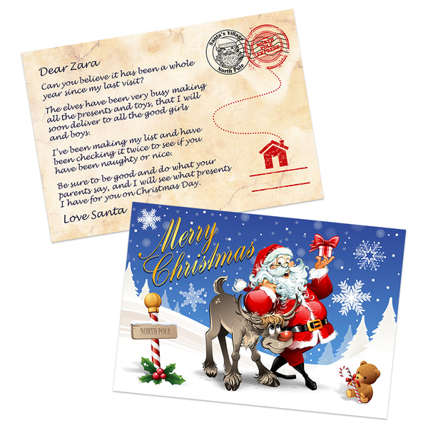 Santa Postcards - Jolly Christmas Postcards from Santa – BIGW Photos