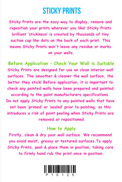 6x6" (15x15cm) Sticky Print