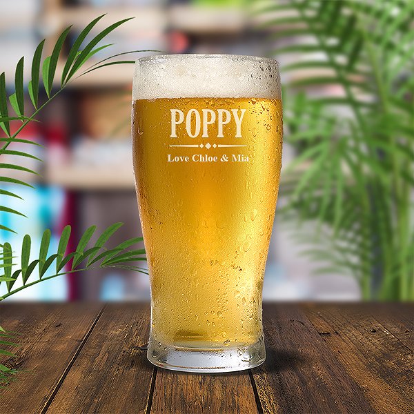 Poppy Standard 425ml Beer Glass
